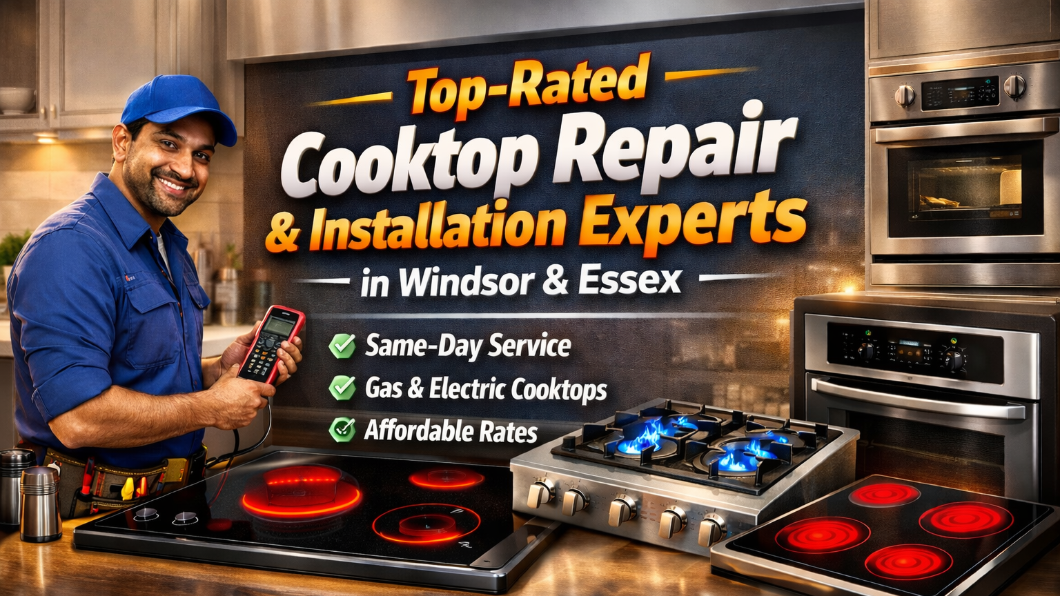 Top-Rated Cooktop Repair & Installation Experts in Windsor & Essex