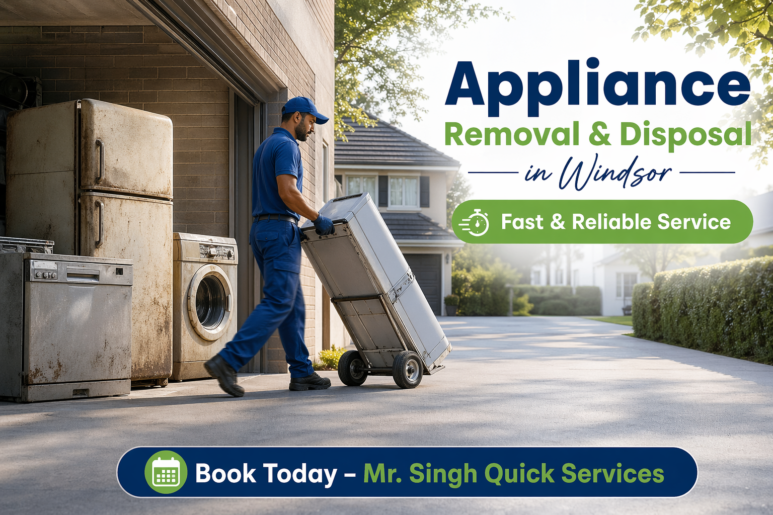 Appliance Removal & Disposal in Windsor – Fast & Reliable | Mr. Singh Quick Services