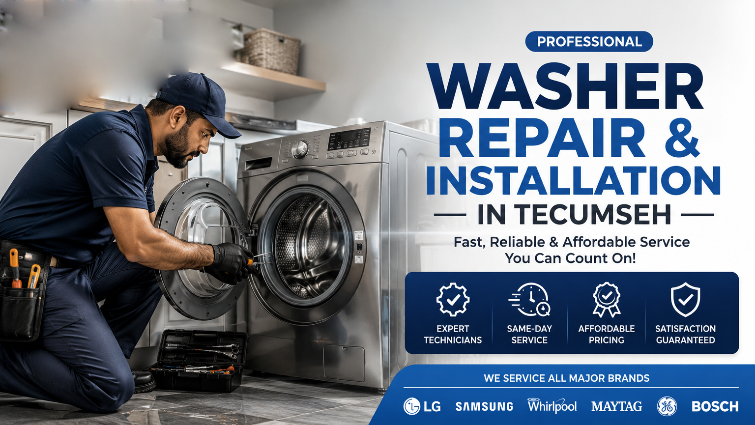 Washer Repair & Installation in Tecumseh | Mr. Singh Quick Services
