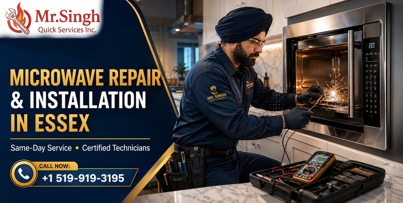 Microwave Repair & Installation in Essex | Mr. Singh Quick Services